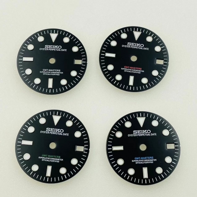 29mm NH34 Dial Green Luminated Dial Suitable For GMT-Master II NH34 Movement Blue Lume